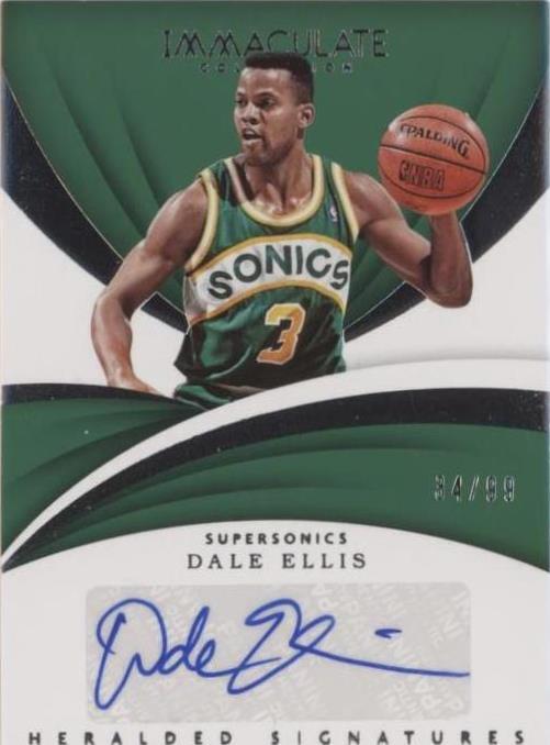 Panini Immaculate Collection 2017-18 - Dale Ellis #HS-DEL