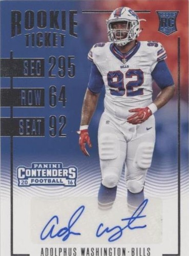 2016 Panini Contenders Adolphus Washington #202