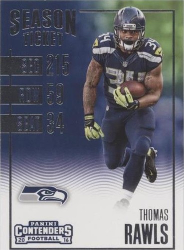 2016 Panini Contenders Thomas Rawls #23