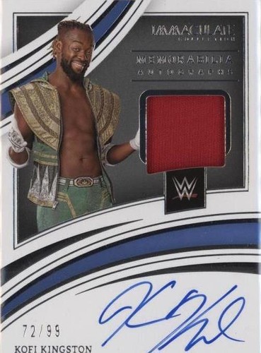2022 Panini Immaculate Collection WWE - Kofi Kingston #MA-KKG