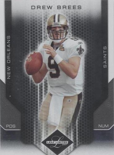 2007 Leaf Limited Drew Brees #62