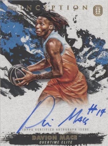 2021-22 Topps Inception OTE Overtime Elite - Davion Mace #IA-DM1