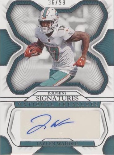 2022 Panini National Treasures Jaylen Waddle #SIG-JWA