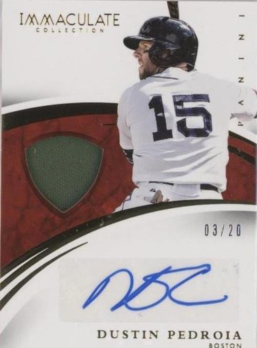 2015 Panini Immaculate Collection - Dustin Pedroia #34