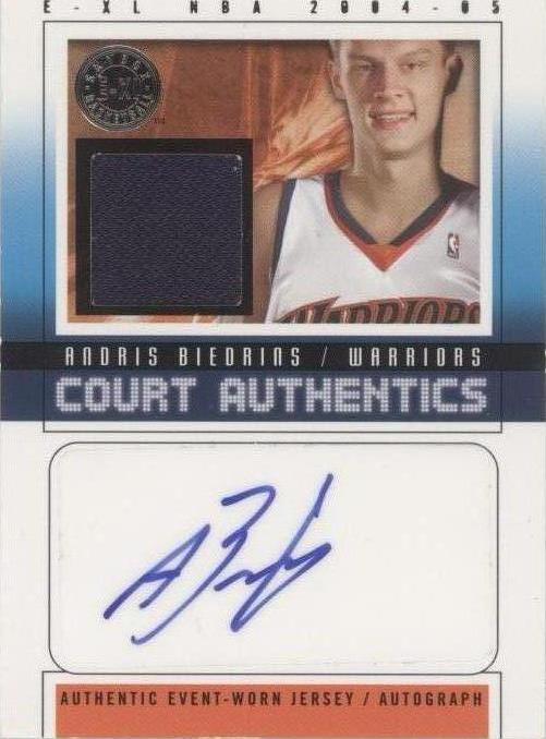 2004-05 E-XL - Andris Biedrins #CAA-AB