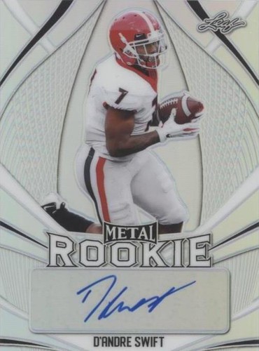 2020 Leaf Metal Rookie Autographs D'Andre Swift #MR-DS1