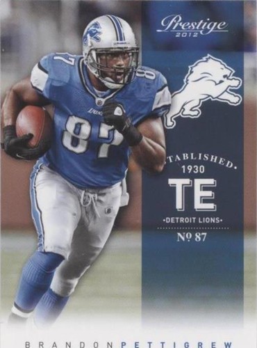 2012 Playoff Prestige Brandon Pettigrew #62