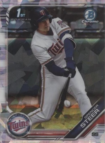 2019 Bowman Chrome Draft Sapphire Edition - Spencer Steer #BDC-153