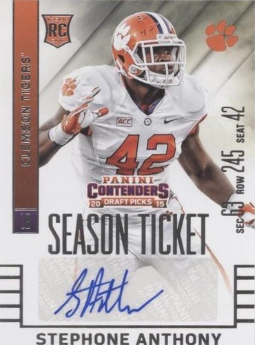 2015 Panini Contenders Draft Picks Stephone Anthony #252