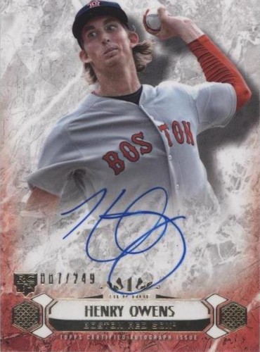 2016 Topps Tier One - Henry Owens #BOA-HOW