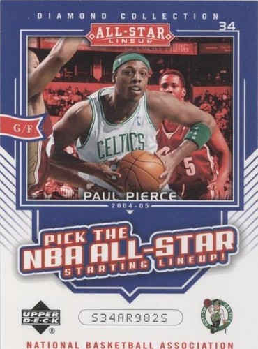 2004-05 Upper Deck All-Star Lineup - Paul Pierce #AS9