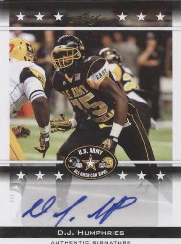 2012 Leaf U.S. Army All-American Bowl D.J. Humphries #BA-DJH