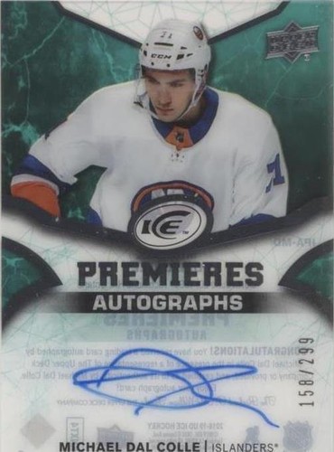 2018-19 Upper Deck Ice - Michael Dal Colle #IPA-MD