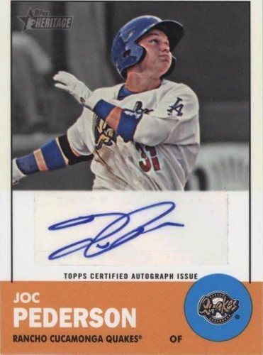 2012 Topps Heritage Minor League Edition - Joc Pederson #ROA-JP