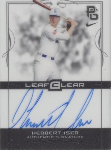 2015 Leaf Ultimate Draft - Herbert Iser #BA-HI1