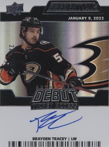 2023-24 Upper Deck Credentials - Brayden Tracey #DTAA-BT