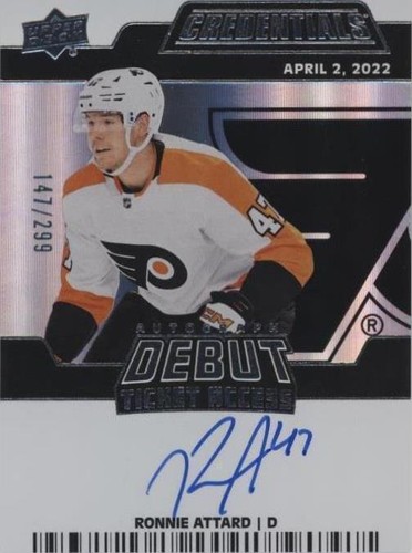 2022-23 Upper Deck Credentials - Ronnie Attard #DTAA-RA