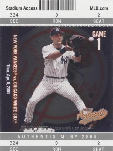 2004 Fleer Authentix - Derek Jeter #2