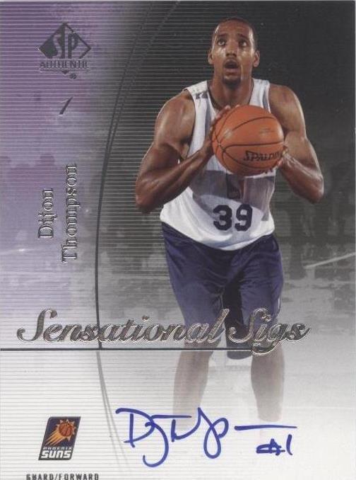 2005-06 SP Authentic - Dijon Thompson #SS-DT