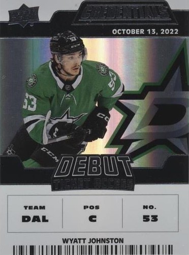 2022-23 Upper Deck Credentials - Wyatt Johnston #195