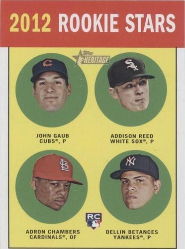 2012 Topps Heritage - Addison Reed Adron Chambers Dellin Betances #54