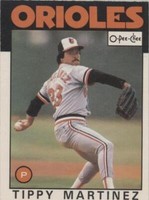 1986 O-Pee-Chee - Tippy Martinez #82
