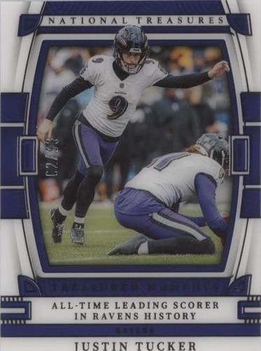 2022 Panini National Treasures Justin Tucker #TM-JTU