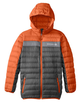 Free Country Little Boys Packable Down Jacket Charcoal Orange M