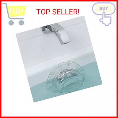 Gorilla Grip Bathtub Overflow Drain Cover, Adds Inches of Water for Deeper Warme