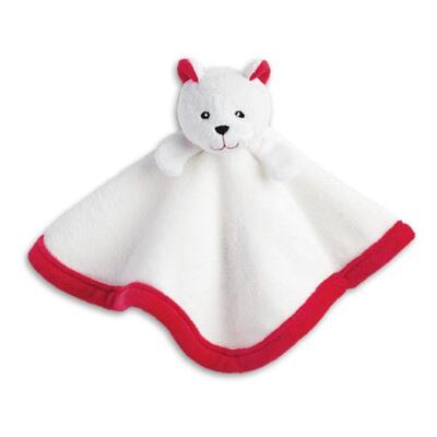 New American Girl Bitty Baby Polar Bear Blanket Lovie~Red & White~Gift Box~CUTE!