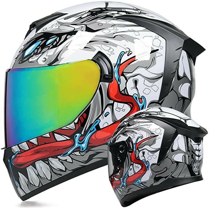 MotuoMr Unisex-Adult Full Face Motorcycle Helmet DOT