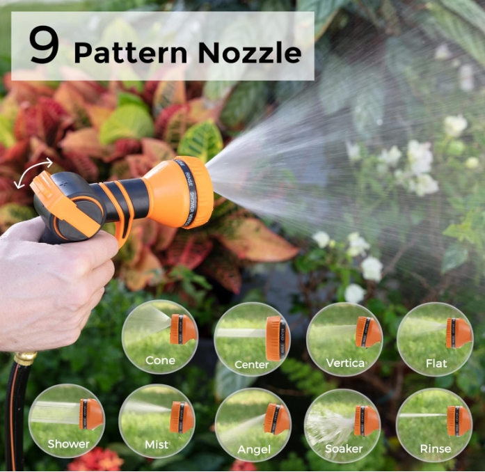 Giraffe Tools Retractable Garden Hose Reel Wall Mount 1/2-IN 78-FT with Nozzle