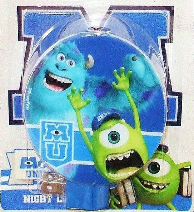 Disney Pixar Monsters University *night Light Baby Children Kids Room Bath Decor