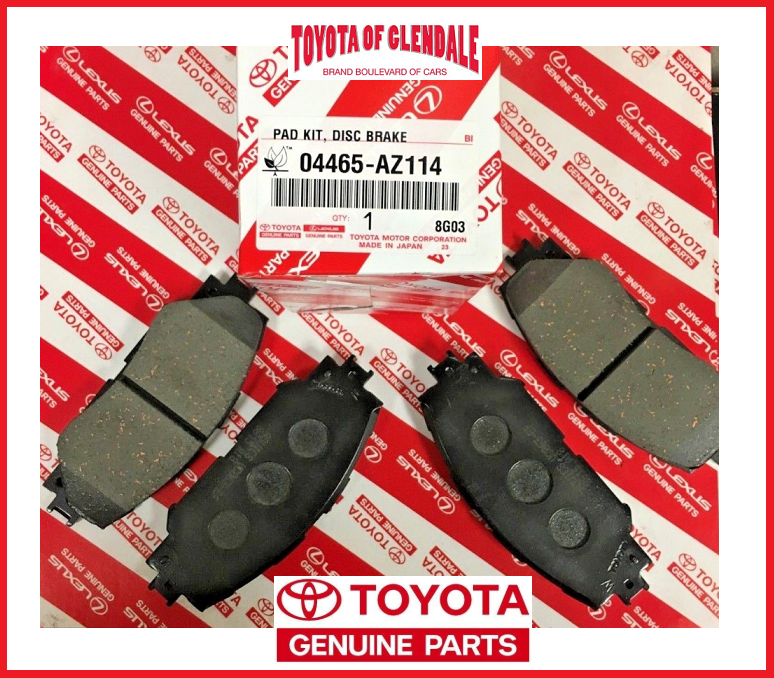 2012-2018 TOYOTA PRIUS V FRONT CERAMIC BRAKE PADS GENUINE OEM 04465-AZ214