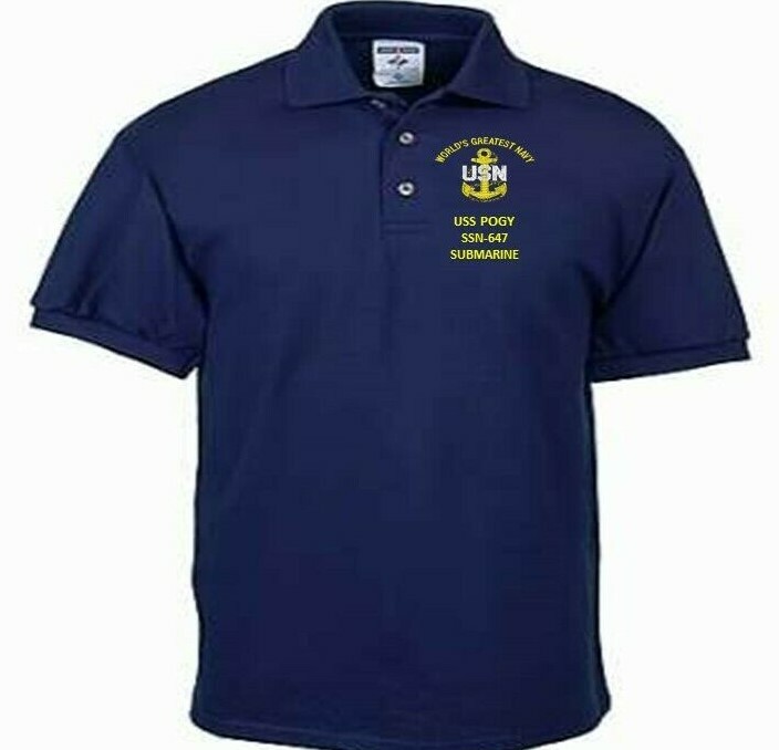 USS SHANGRI-LA CV-38 NAVY ANCHOR EMBROIDERED LIGHT WEIGHT POLO SHIRT