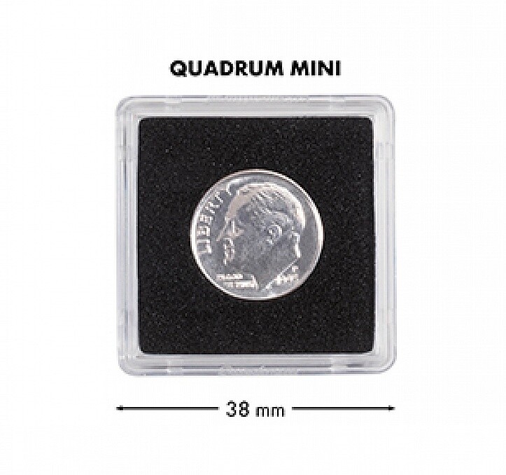 10 Capsules Quadrum Mini Pour PiÃ¨Ce De Monnaie 18 Mm  RÃ©F 360070