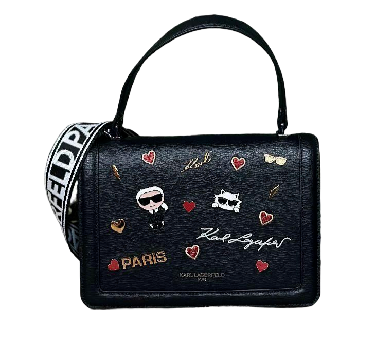 FENDI 黒 トレーナー Karl Lagerfeld刺繍　美品 FENDI 黒 トレーナー Karl Lagerfeld刺繍 美品