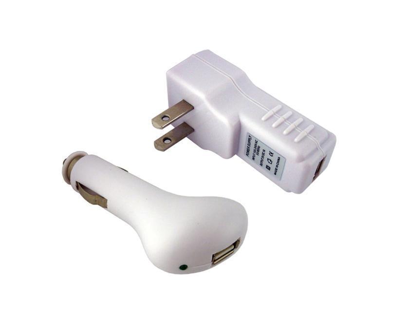 Conjunto de Cargador de Coche y Pared cargadores y bases de recarga para reproductores de audio para iPod Nano