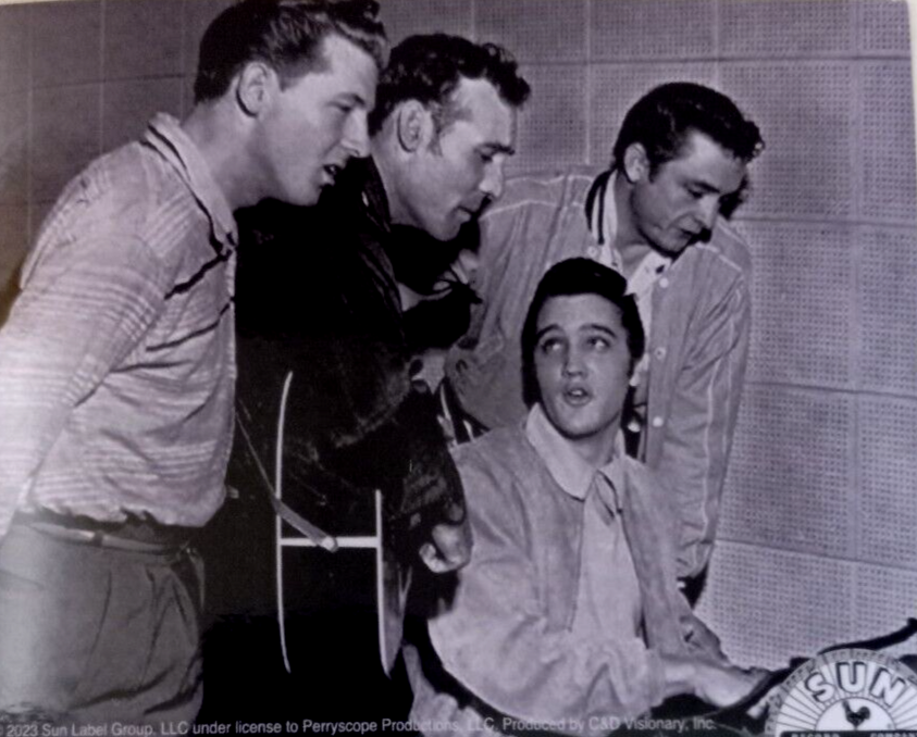 Elvis Presley Johnny Cash Jerry Lee Carl Perkins  Licensed   Decal/Sticker