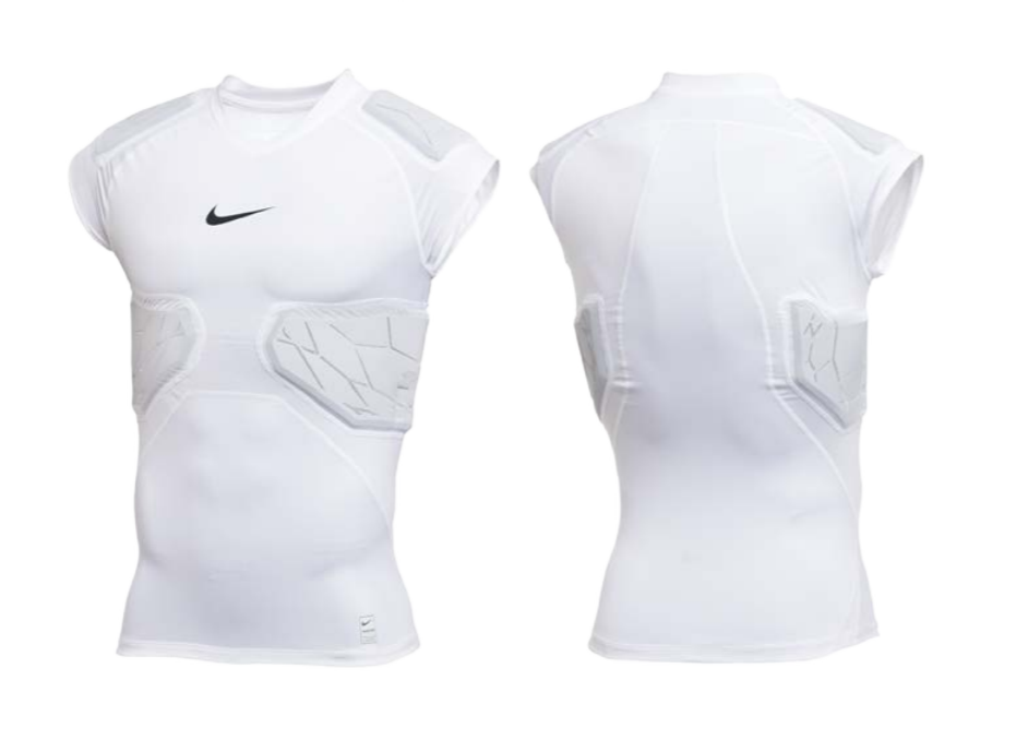 NIKE MENS LARGE HYPERSTRONG 4 PAD FOOTBALL WHITE TANK SHIRT TOP  AO6225-100 HS1