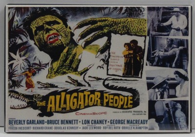 The Alligator People 2'' X 3'' Fridge / Locker Magnet. 
