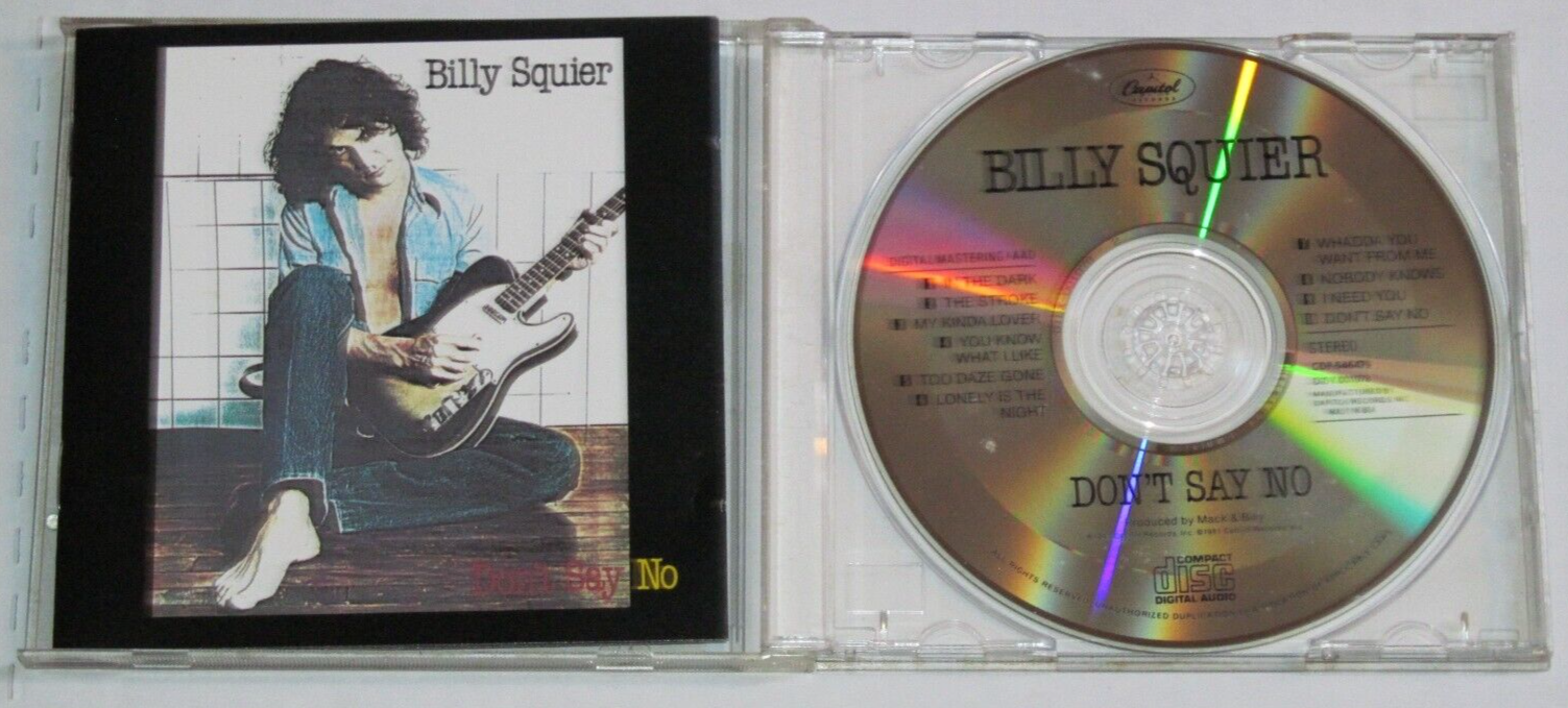 米CD Billy Squier Dont Say No IRSCD7 Intervention Records, Universal Music Special Markets, Capitol Records /00110 Billy Squier 