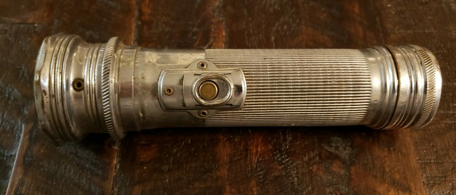 Vintage 1920's Winchester Aluminum Flashlight, Made in USA, 7". Free