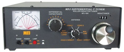MFJ-986 HF (1.8-30MHz) Manual Roller Tuner w/ SWR/Wattmeter, Handles 3KW. Buy it now for 439.95