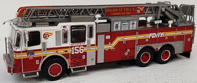 Brekina NEW HO 3-Axle Ferrara Ultra FDNY New York City Fire Ladder Truck #156