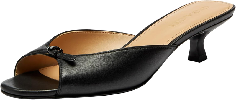 COACH womens Kitten Heel Sandal
