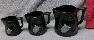 * VTG - MINIATURE - NASCO 3 Pc PITCHER SET - Measuring Cups - JAPAN - NEW w BOX