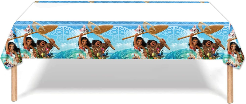 2Pack Moana Tablecloth Disposable Tablecover Birthday Party Supplies and Decorat