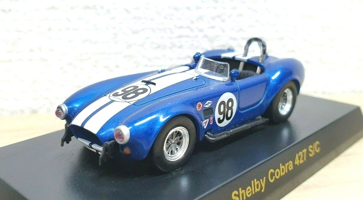Kyosho 1/64 SHELBY COBRA 427 S/C BLUE #98 diecast car model
