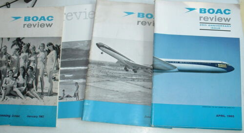 VINTAGE 1960s BOAC AIRLINE REVIEW MAGAZINES multi listing - you choose